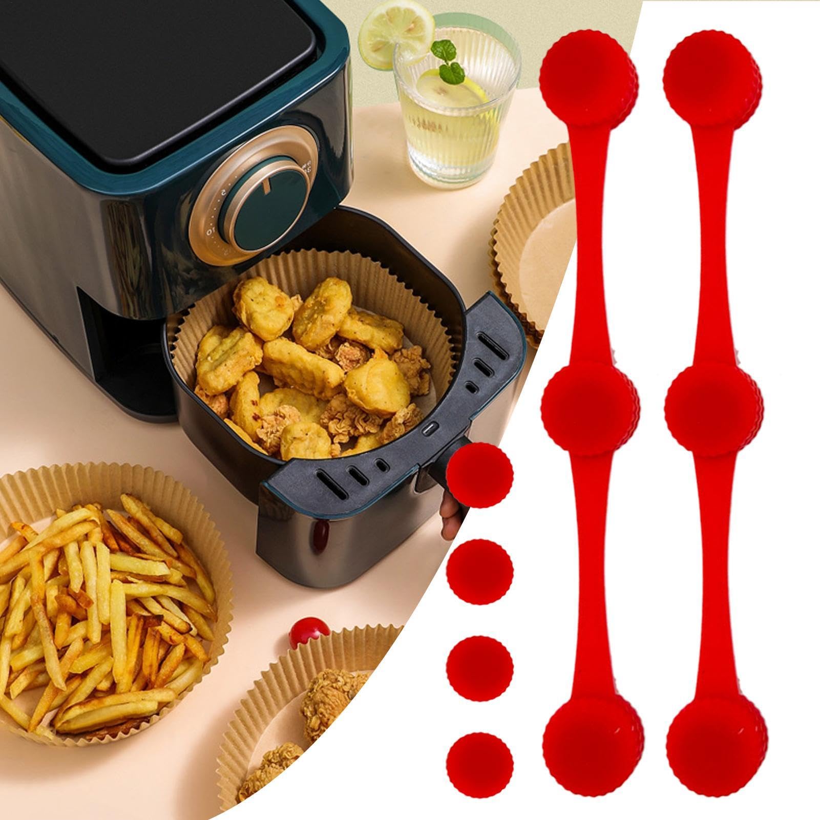 Gosknor Magnet Schnallen Für Airfryer - Hitzebeständige Halterungen Für Backpapier