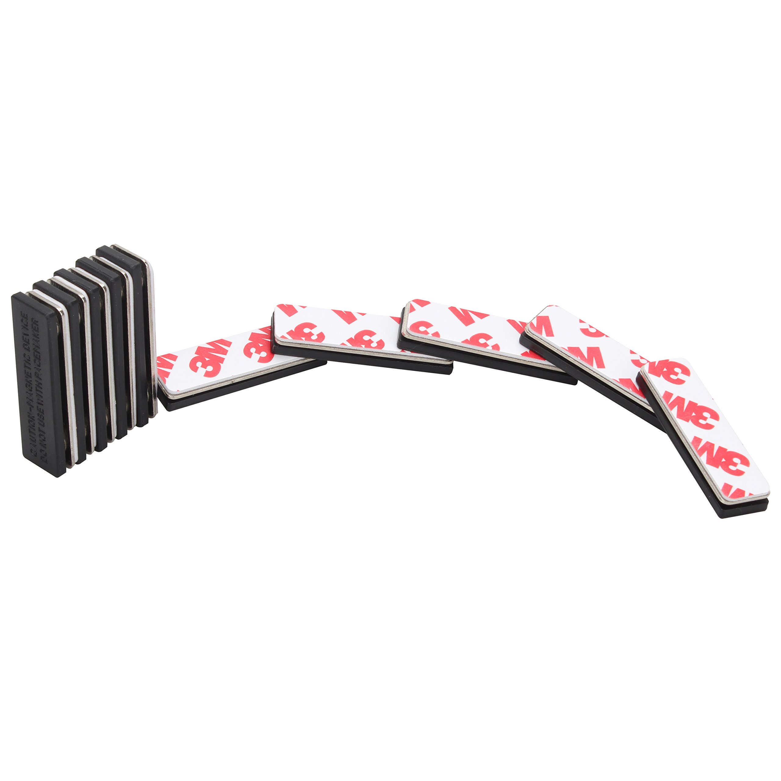 Wisdompro Set di 10 targhette magnetiche badge porta pass nero