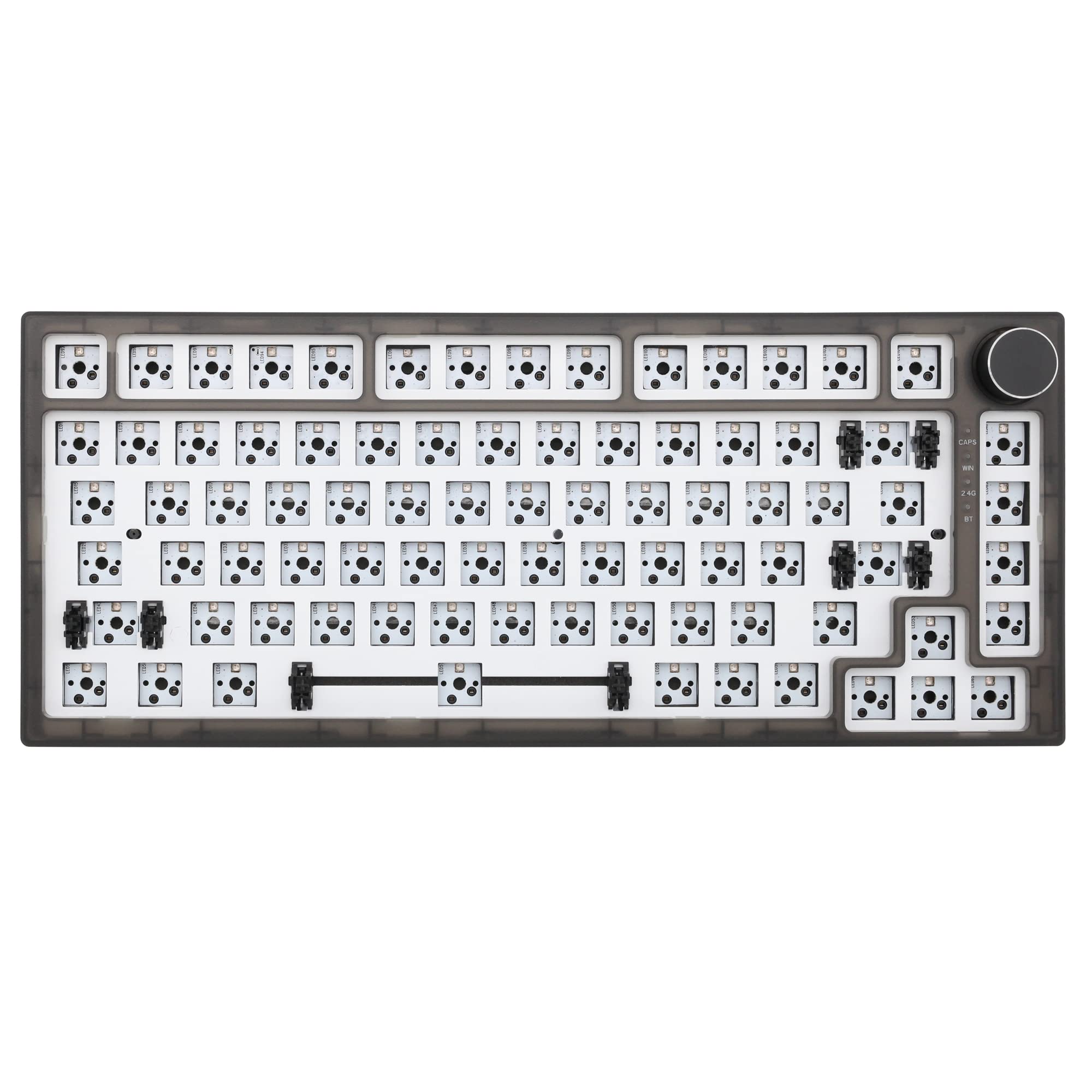 Feker IK75 V3 3 Mode Wireless 75% Gasket Mechanical Keyboard kit Black Blue hot swappable Lighting E