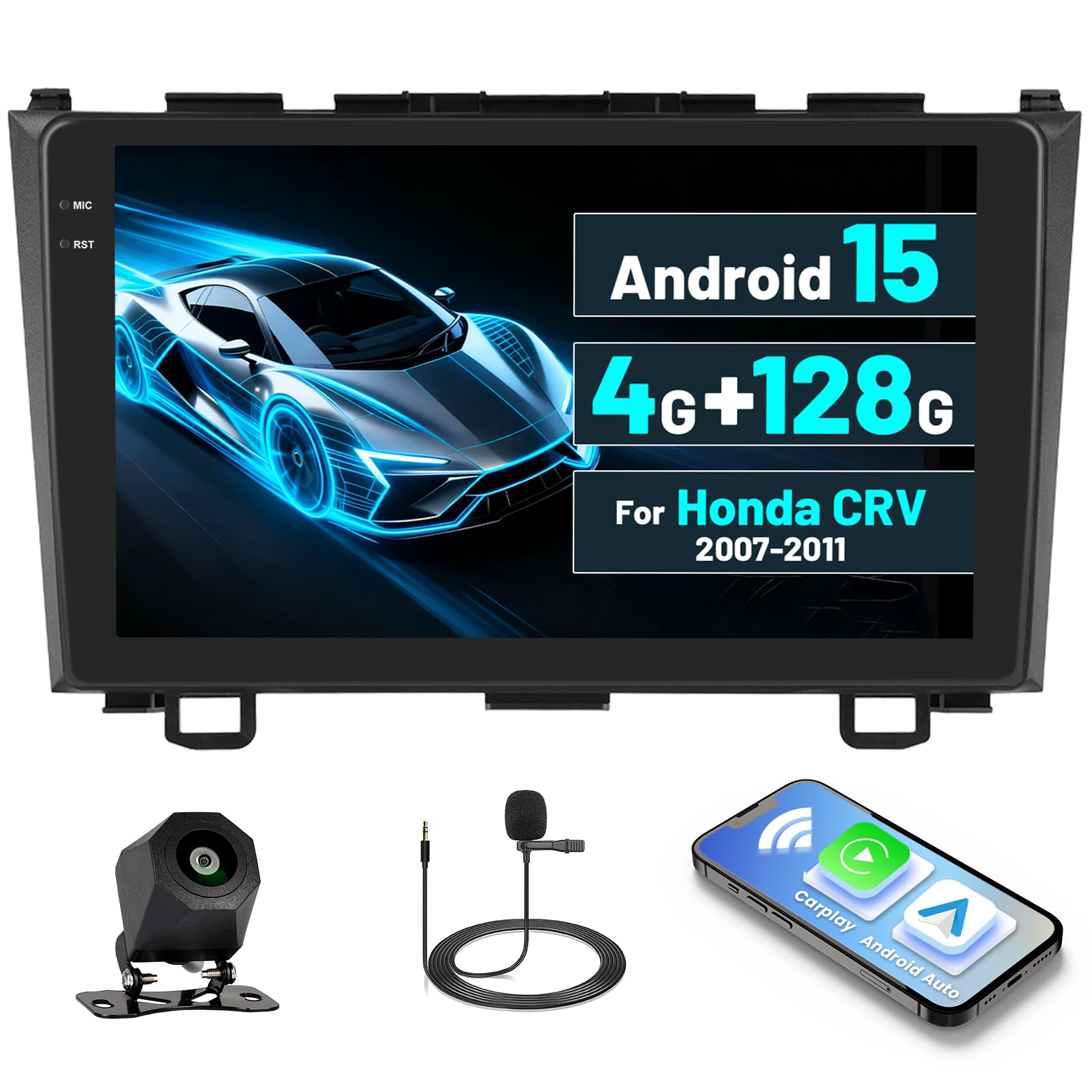 Autoradio Android 15 Honda CRV 2007 2008 2009 2010 2011 Bluetooth Navi GPS - 8