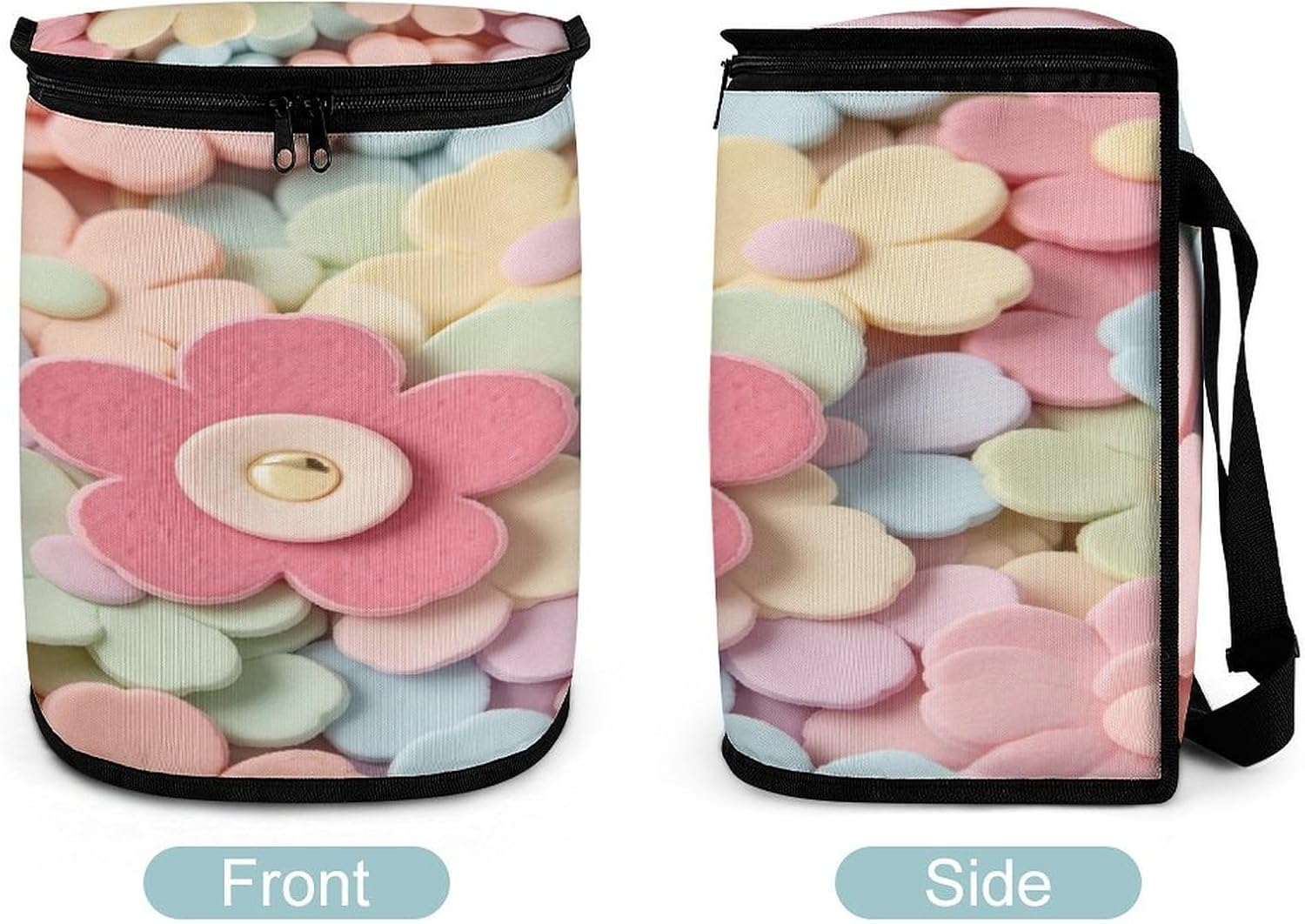 Colorful Flower Car Trash Bag Car Garbage Bag image 4