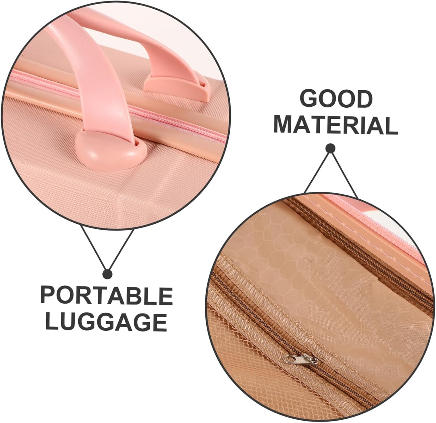 Didiseaon Portable Makeup Suitcase Lightweight Cosmetic Organizer for Travel Stylish Mini Storage Case for Women Spacious Interior and Design Pink