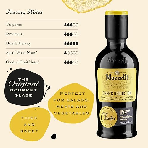 Miniatura 7 de Mazzetti Esmalte de vinagre balsámico de higo de Modena IGP  Grueso y rico  Perfecto para frutas y queso  Botella de 7.3 onzas (paquete de 1)