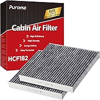 Puroma 2-Pack Activated Carbon Cabin Air Filter for Honda Civic CR-V Odyssey HR-V Acura MDX RDX TLX - Replaces CP182 CF11182