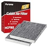 Puroma 2 Pack Cabin Air Filter with Activated Charcoal Layer Replacement for CP182, CF11182, Honda Civic, Clarity, CR-V, CR-Z, HR-V, Fit, Insight, Odyssey, Acura MDX, RDX, TLX, INTEGRA