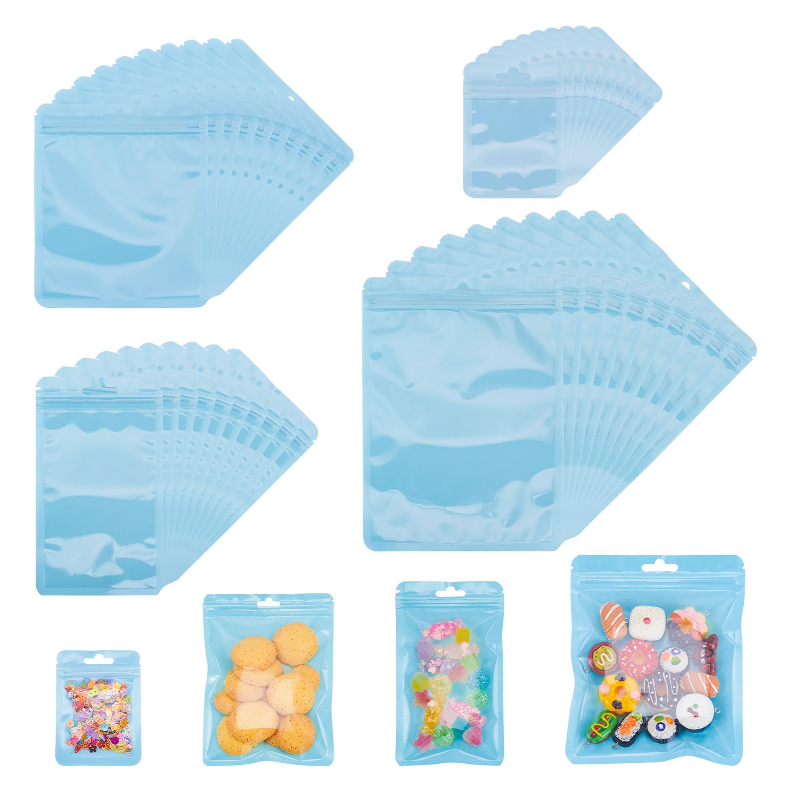 Amazon.co.jp: Beadthoven チャック付きポリ袋 ジッパー付き袋