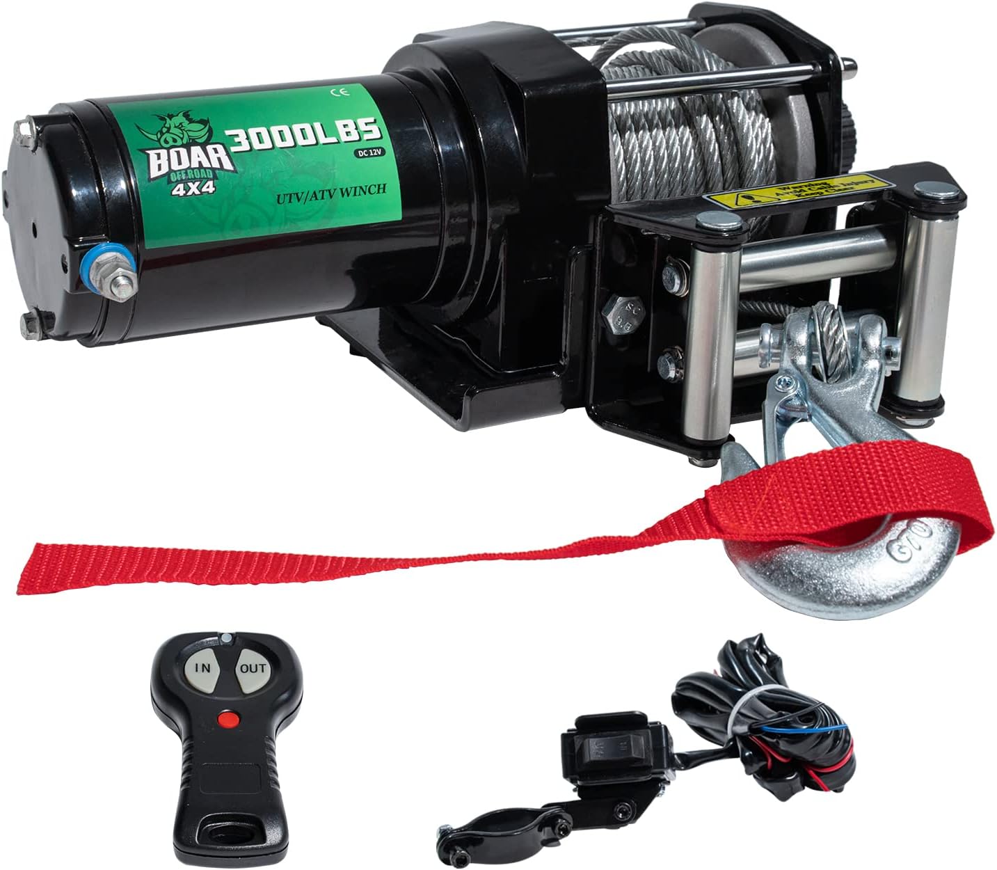 3000lbs Steel Cable Winch