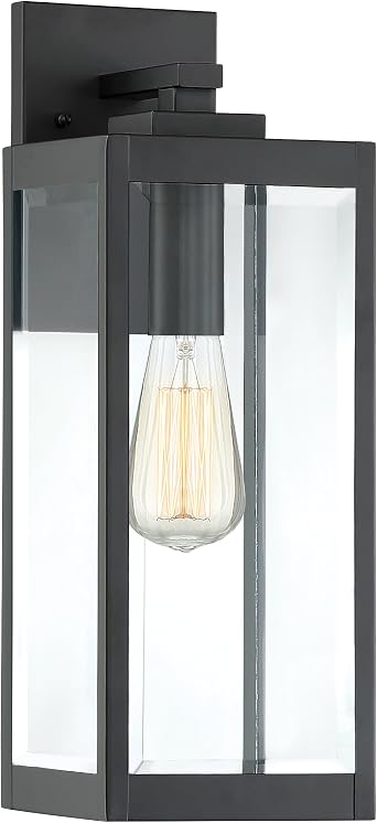 Quoizel Westover 17" Outdoor Wall Lantern, Earth Black