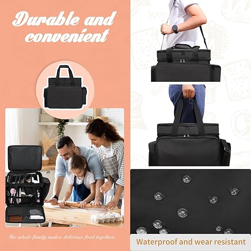 Miniatura 6 de Yumt Estuche de almacenamiento de suministros para hornear, decoración de pasteles, organización de suministros para panaderospasteleros, kit de