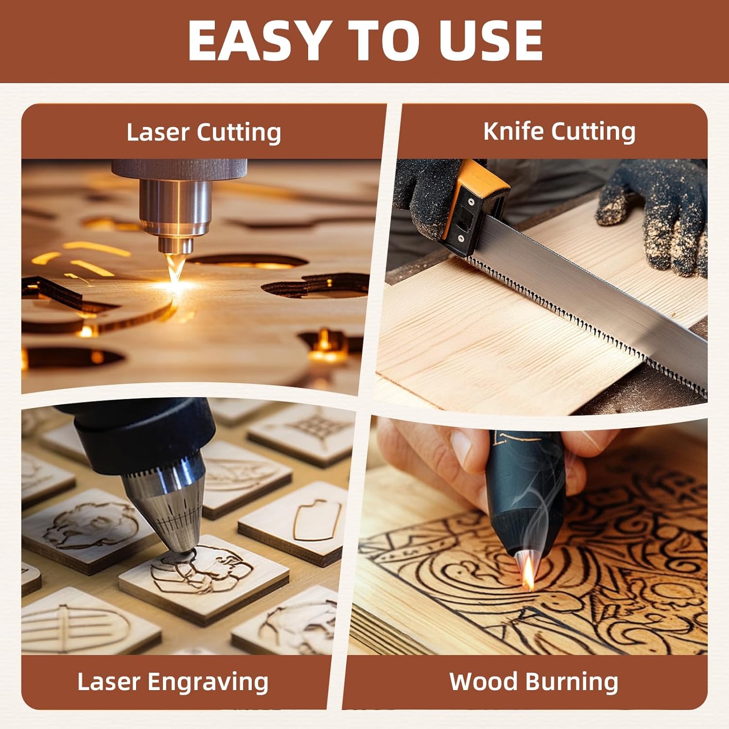Rowood 6 Pack Mahogany Plywood Sheets 1/8,12x16x1/8inch,3mm Thin Unfinished Craft Wood for Laser Cutting Blanks,DIY Adult Project Kits for DIY Ornaments,Architectural Model