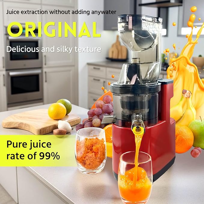 Extractor Jugos Prensado Frío Boca Ancha 500W 120V miniatura 2