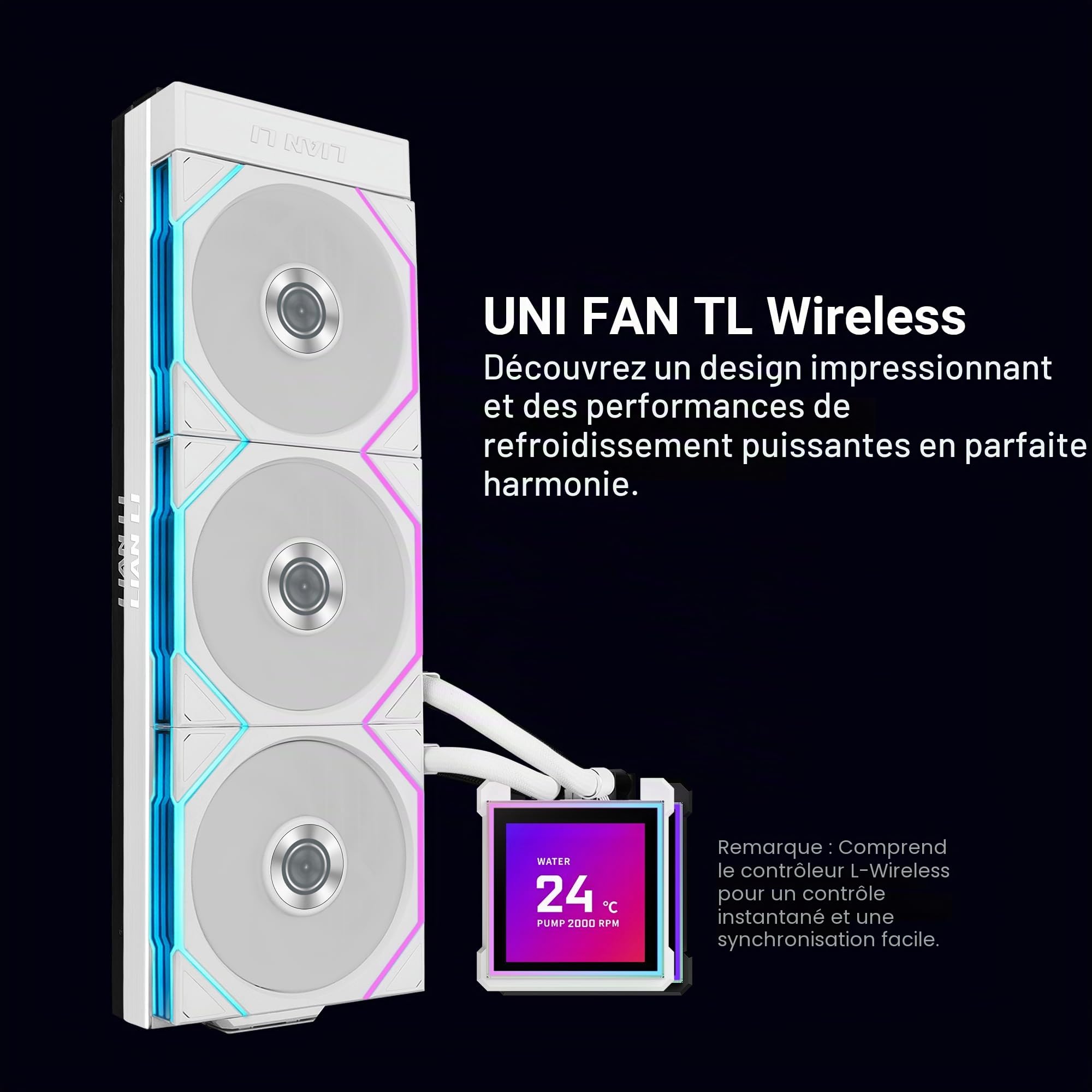Lian Li Hydroshift Ii LcD-S 360tl AiO-Wasserk?hlung Rgb LcD-Display - 360mm (g89.ghs2lcds36tw.00)