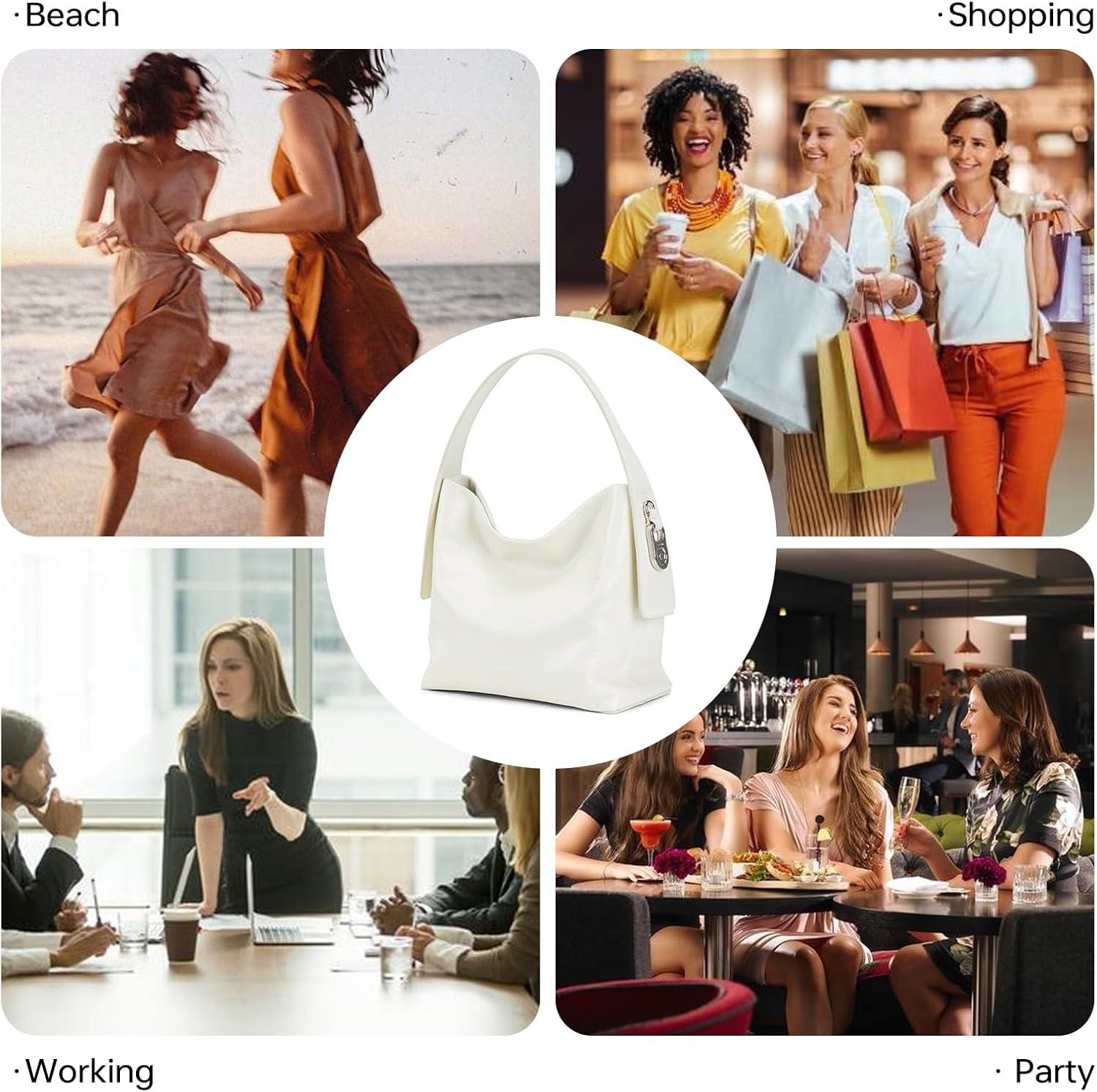 LA FESTIN Small Purse Leather Handbags for Women: Shoulder Crossbody Bag - Handbag with Strap - Image 6