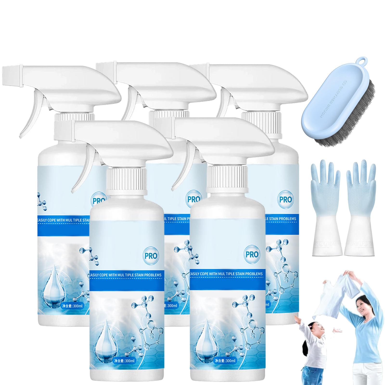 Sowhatahow Quitamanchas, emulsionante no iónico para eliminar manchas de lavandería, removedor de manchas para ropa Sowhathow, potente removedor de manchas en aerosol para limpieza en seco (5