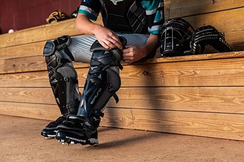 Miniatura 11 de Mizuno Samurai - Juego de equipo de béisbol juvenil en caja, negro y amarillo, 14 pulgadas para niños jóvenes Negro (black/Cardinal),Negro