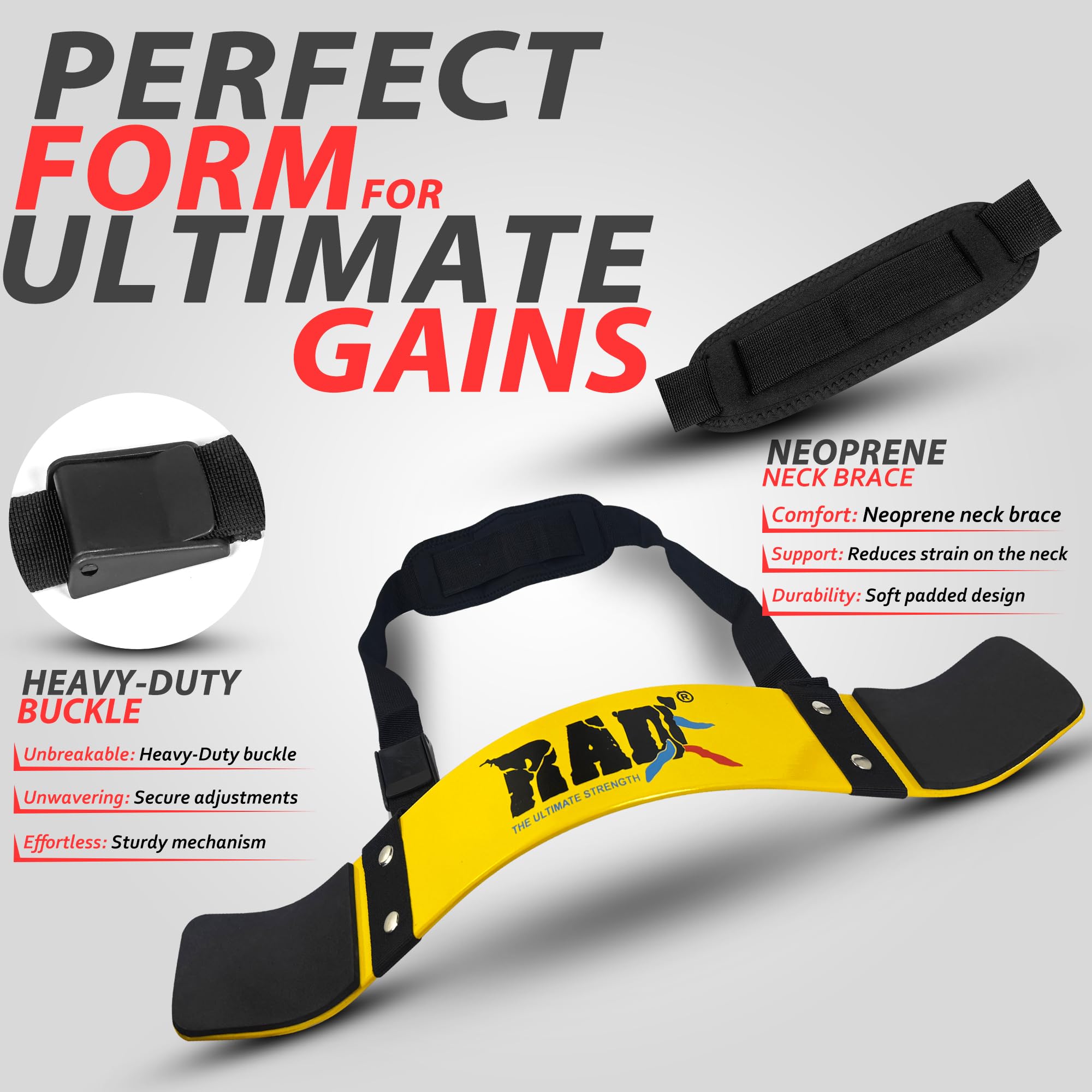 RAD Arm Blaster for Biceps & Triceps, Strength Training Arm Machines Great for Bicep Blaster, Bicep Curl Support Isolator