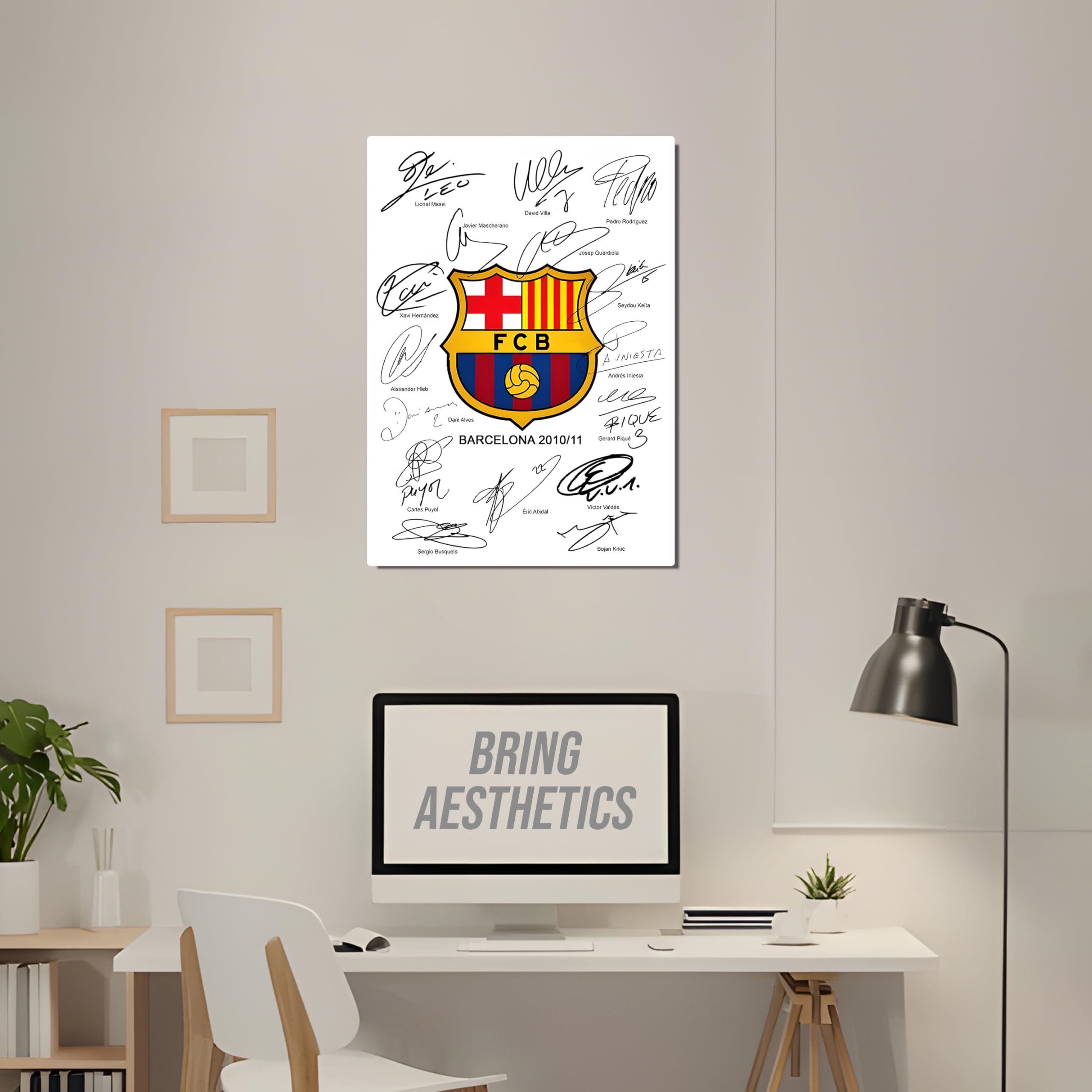 FC Barcelona Poster - Barcelona Stickers - FCB Posters - Barcelona Logo Sticker - Football Club Posters for Wall - Barcelona Wall Sticker - FC Barcelona Posters for Living Room, Bedroom Decoration 2
