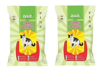 JiMMy Pet Products Cat Litter Premium (FINE) 25 KG Pack of 2 Total 50 Kg