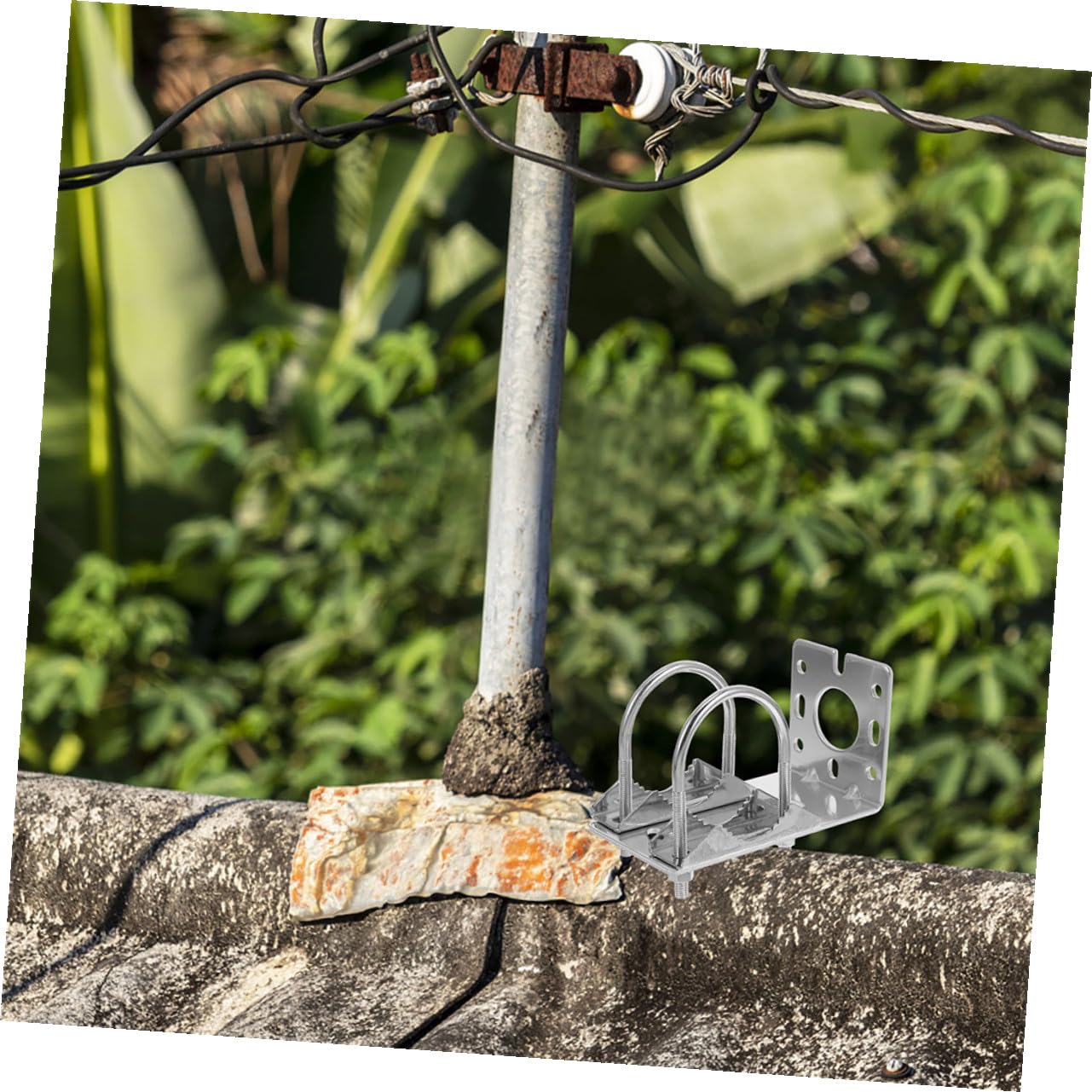 Staffa Antenna in Lega di Alluminio, 2 Pezzi, Montaggio Esterno