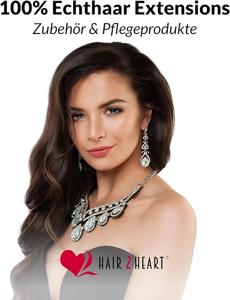 hair2heart Microring Extensions Echthaar gewellt 6/3 Dunkelblond Gold - 25 Strähnen 0.5g 50cm, Echthaar Extensions für dauerhafte Haarverlängerung - 2