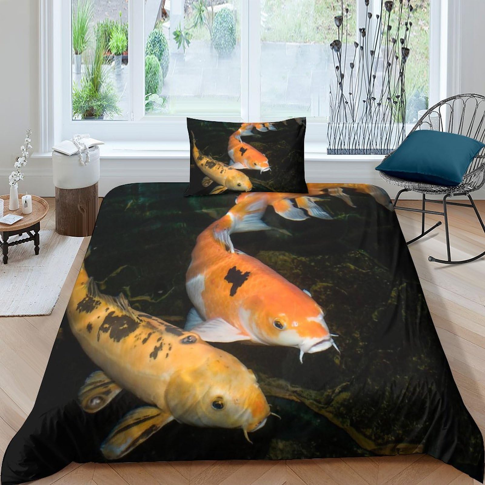 Parure de lit imprimé animalier chic microfibre douce supérieure 135x200cm