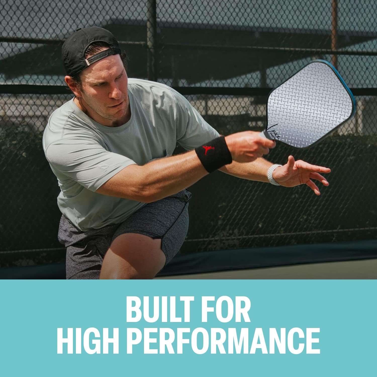 Palms-O-Aces Graphite Pickleball Paddle with Cover, Meets USAPA Specs, Lightweight & Durable Racket for Beginner to Professional, Optimized Grip Padded Handle