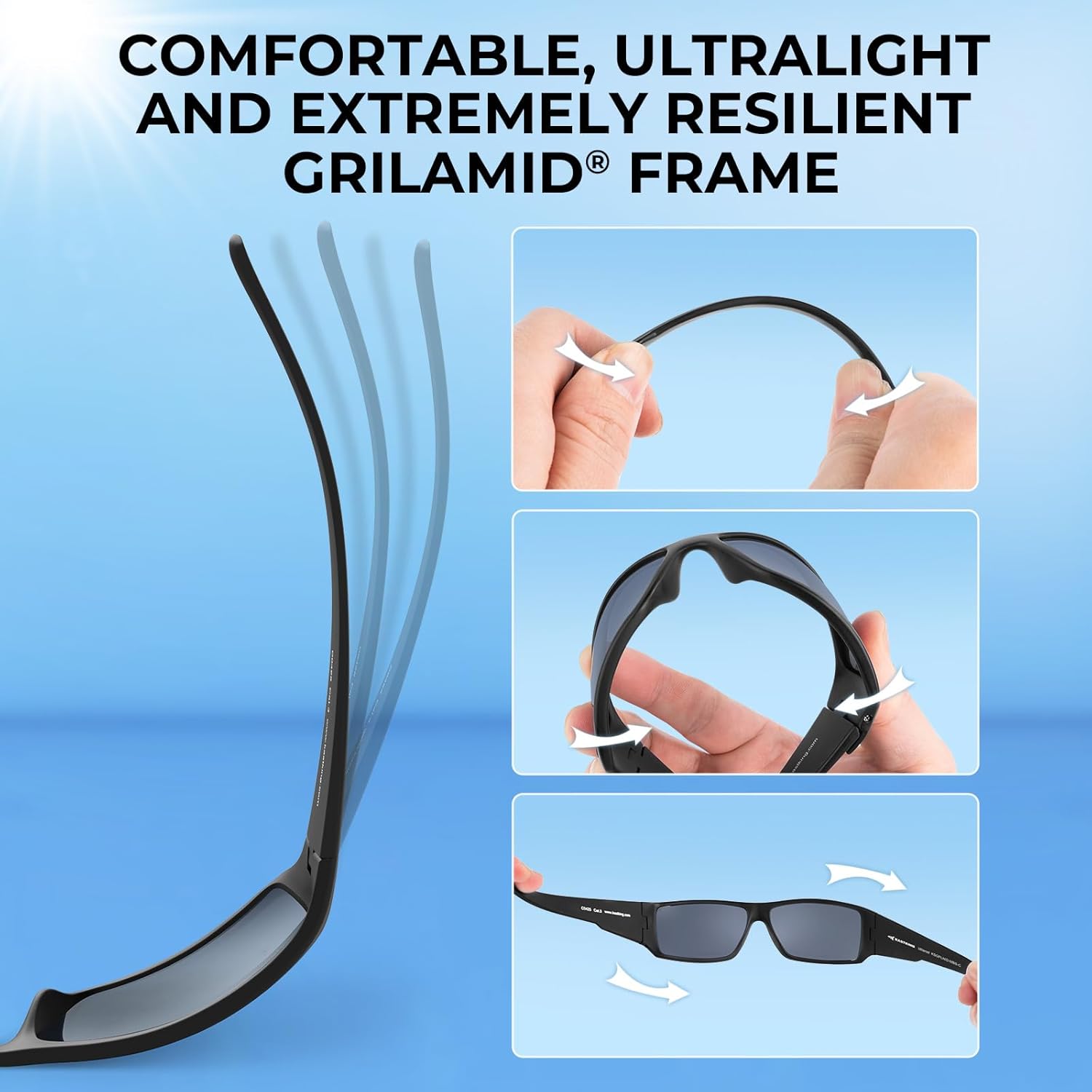 KastKing Iditarod Polarized Sport Sunglasses,PuriVex Protective Lens Coating Fishing Sunglasses For Driving Cycling Running - Image 6