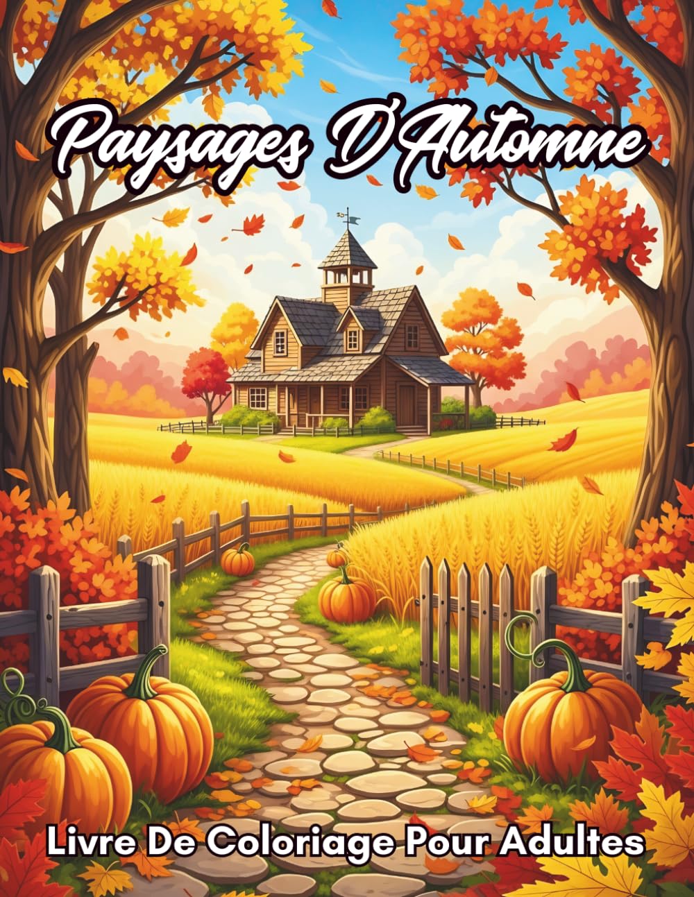 Paysages D'Automne Livre De Coloriage Pour Adultes: 50 Scènes Naturelles Relaxantes à Colorier – Forêts, Lacs, Montagnes et Paysages Automnaux Anti-Stress (Nature Thérapie - Coloriage Pour Adultes)