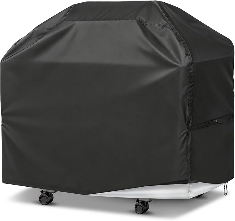 PAMASE 65in BBQ Cover fits Most 3-5 Burner Gas Grills | Heavy Duty Waterproof Gas Cover for Outdoor Grill Food Prep Table, UV Fade & Rip Resistant