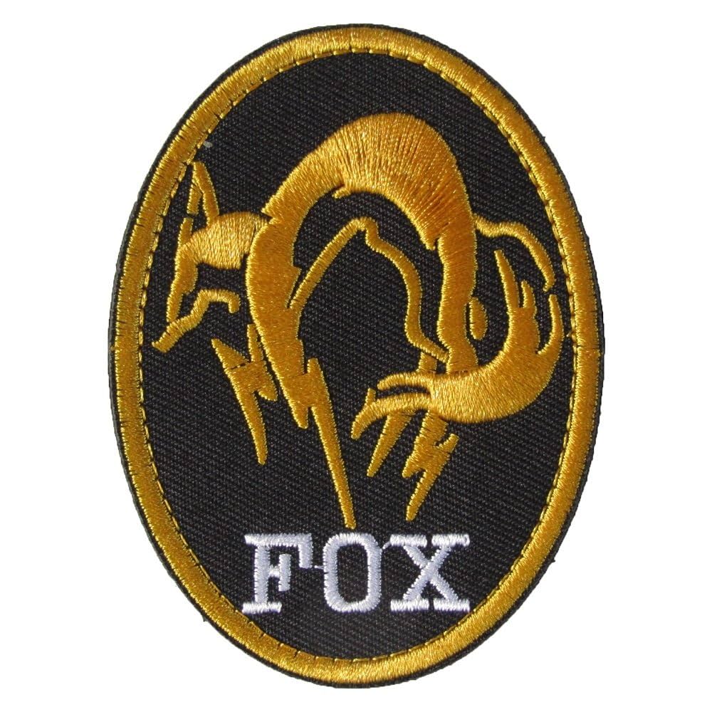 Amazon.co.jp: ベルクロワッペン FOX HOUND 楕円型 (金) : ホビー