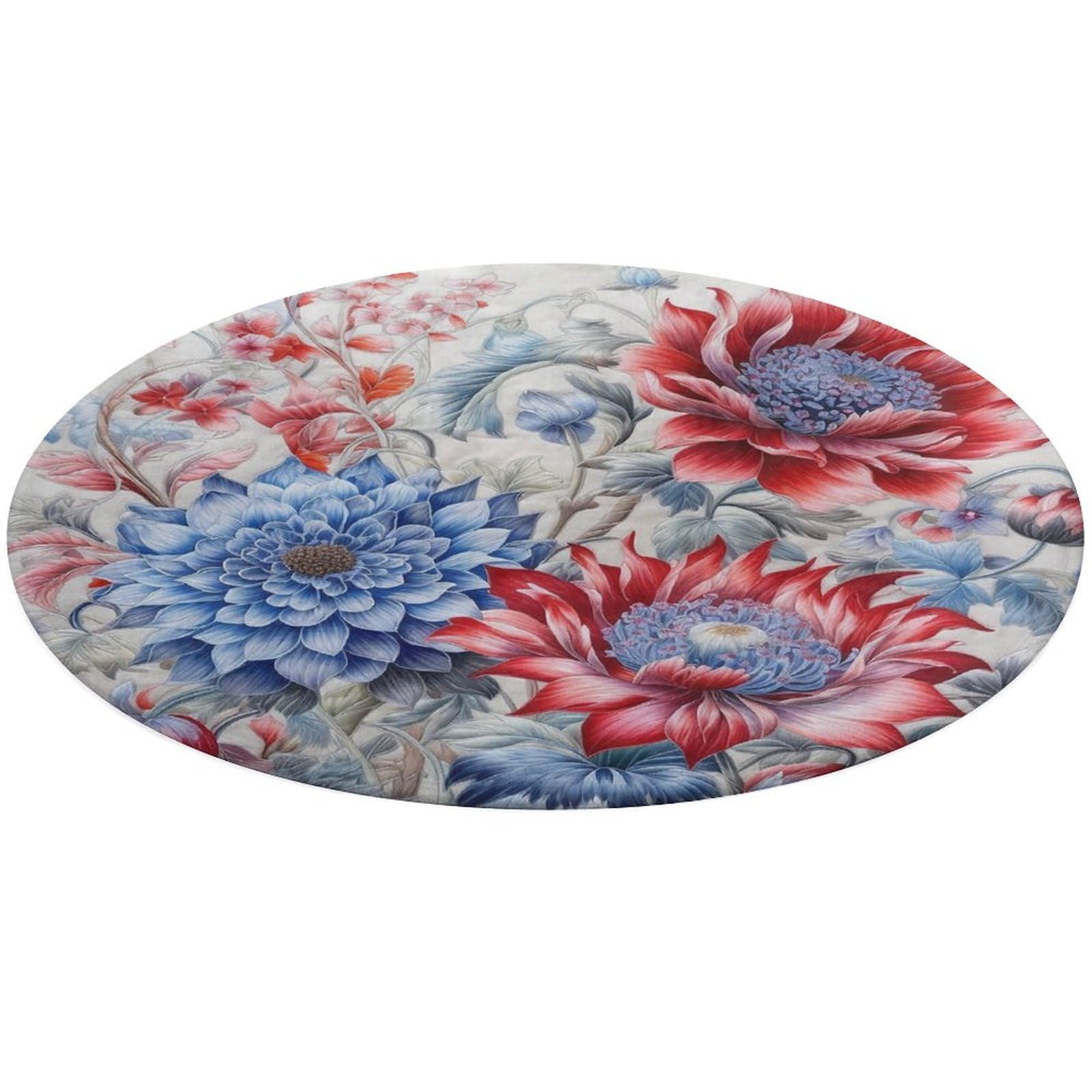 Tapis imprimé fleurs idéal pour décorer un salon chaleureux ou une entrée