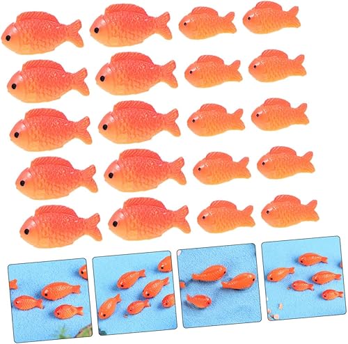 Miniatura 7 de YARNOW 80 piezas de micro paisaje ornamento pecera accesorios alimentos juguetes pecera decoración terrario decoración juguetes educativos peces