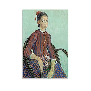 フィンセント・ゴッホラ ラ・ムスメ 複製画　世界の名画 ラ・ムスメ 【6号】 フィンセント・ファン・ゴッホ 【 額縁が