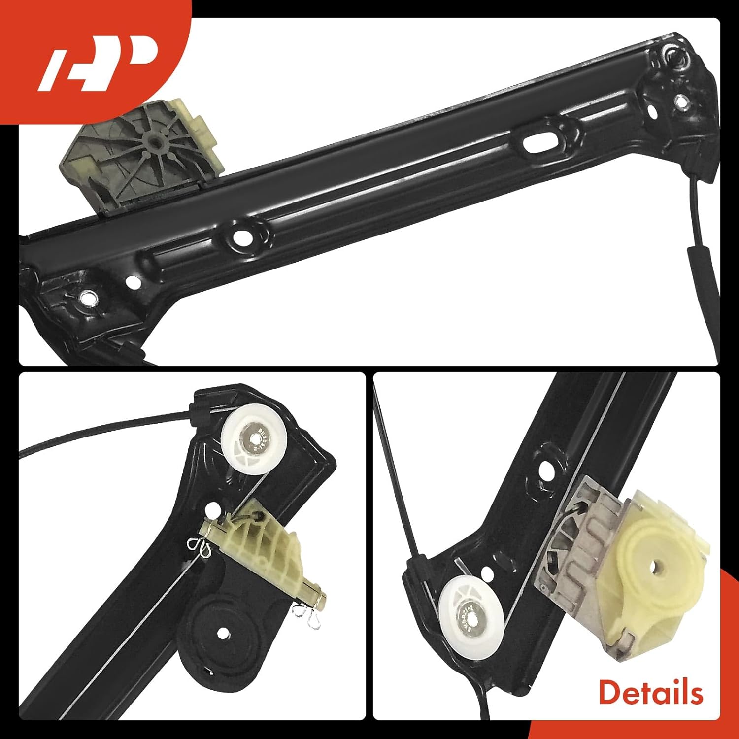 A-Premium Front Left Driver Side Electric Power Window Regulator Without Motor Compatible with Mini F56 Series Cooper 2014-2024