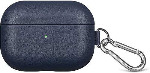 Miniatura 2 de Lopie Funda de cuero con llavero para AirPods Pro, funda portátil de cuero genuino AirPods Pro, funda rígida compatible con Apple AirPods Pro Funda