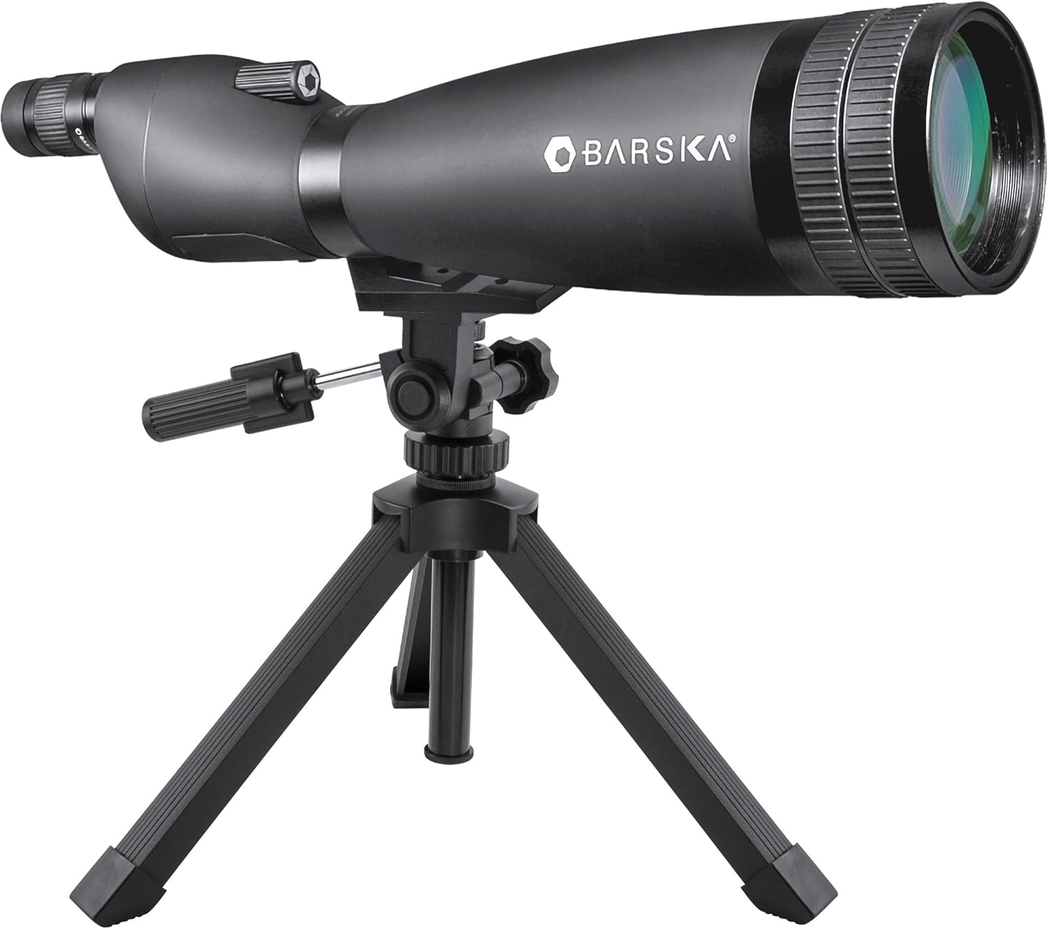 Barska Gladiator 20-60x90mm Spotting Scope – Waterproof, Fogproof, Straight View, Multicoated Optics, Rubber Armor, Built-In Sunshade – for Hunting, Birdwatching, Outdoors