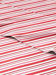 King Candy Cane Stripe Sheet Set - Holiday Xmas Pattern Bedding Set - Deep Pockets - Snug Fit - 4PC - Wrinkle Free & Easy Care - Comfy Festive Winter - Holiday Sheets for Women, Men, Kids & Teens