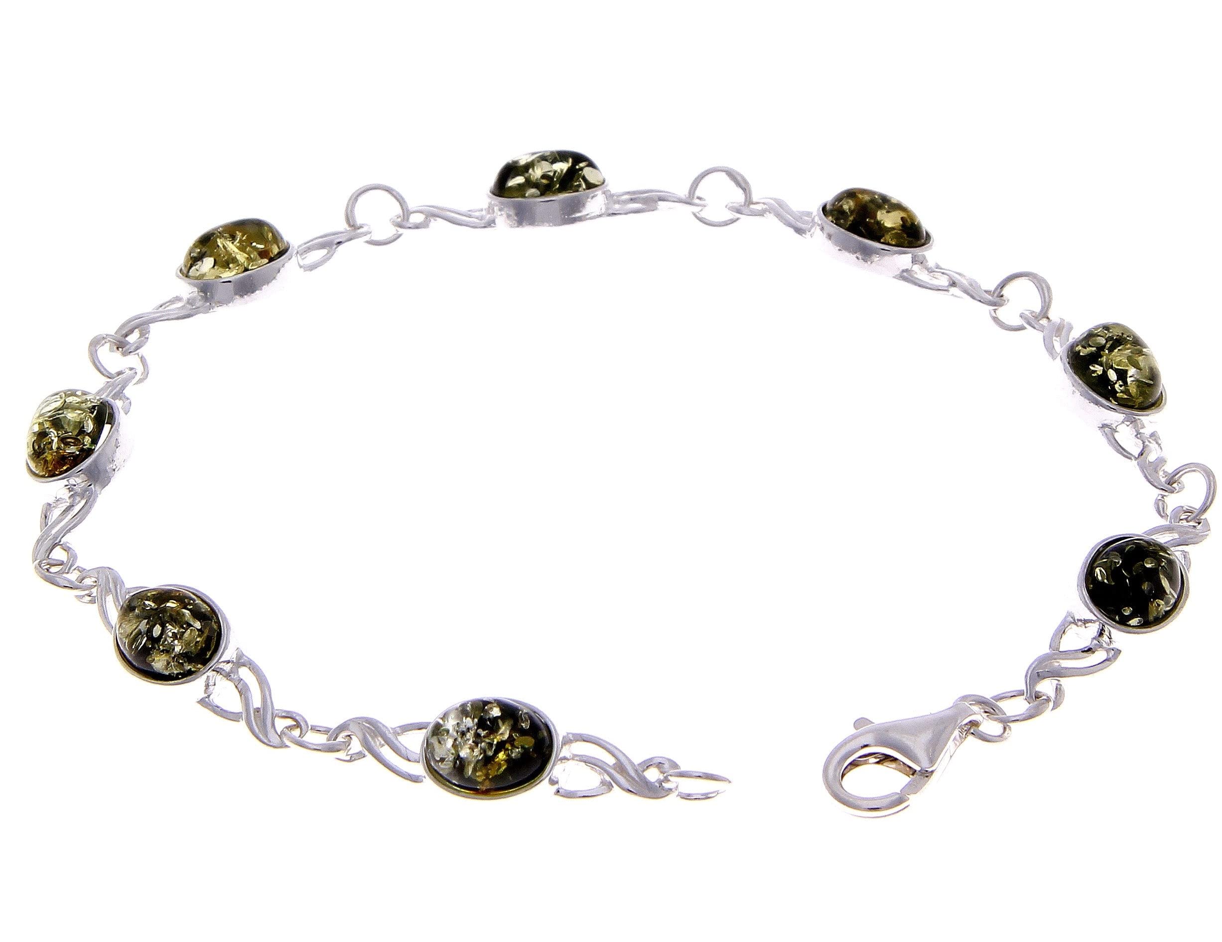 SilverAmber Damen - 925 Silber Armband mit Bernstein - 3178G