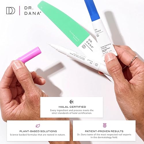 Miniatura 5 de Dr. Dana - Reparación de uñas para uñas dañadas, kit de uñas con imprimación e hidratante. Uñas brillantes - Fortalecedor de uñas y exfoliante con