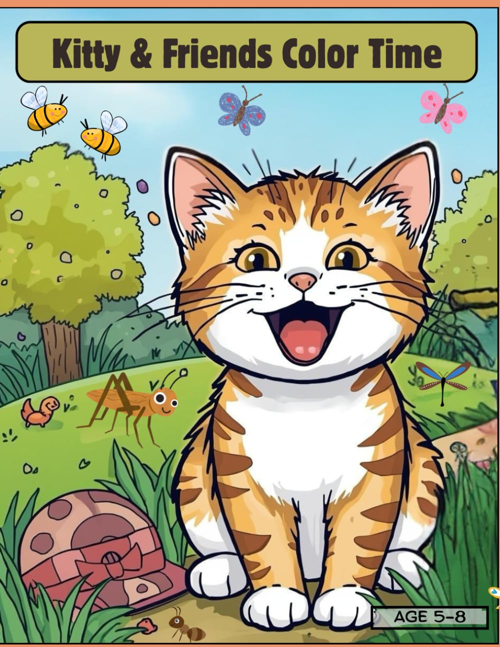 Kitty & Friends Color Time: A Fun Coloring Book for Kids Ages 5-8