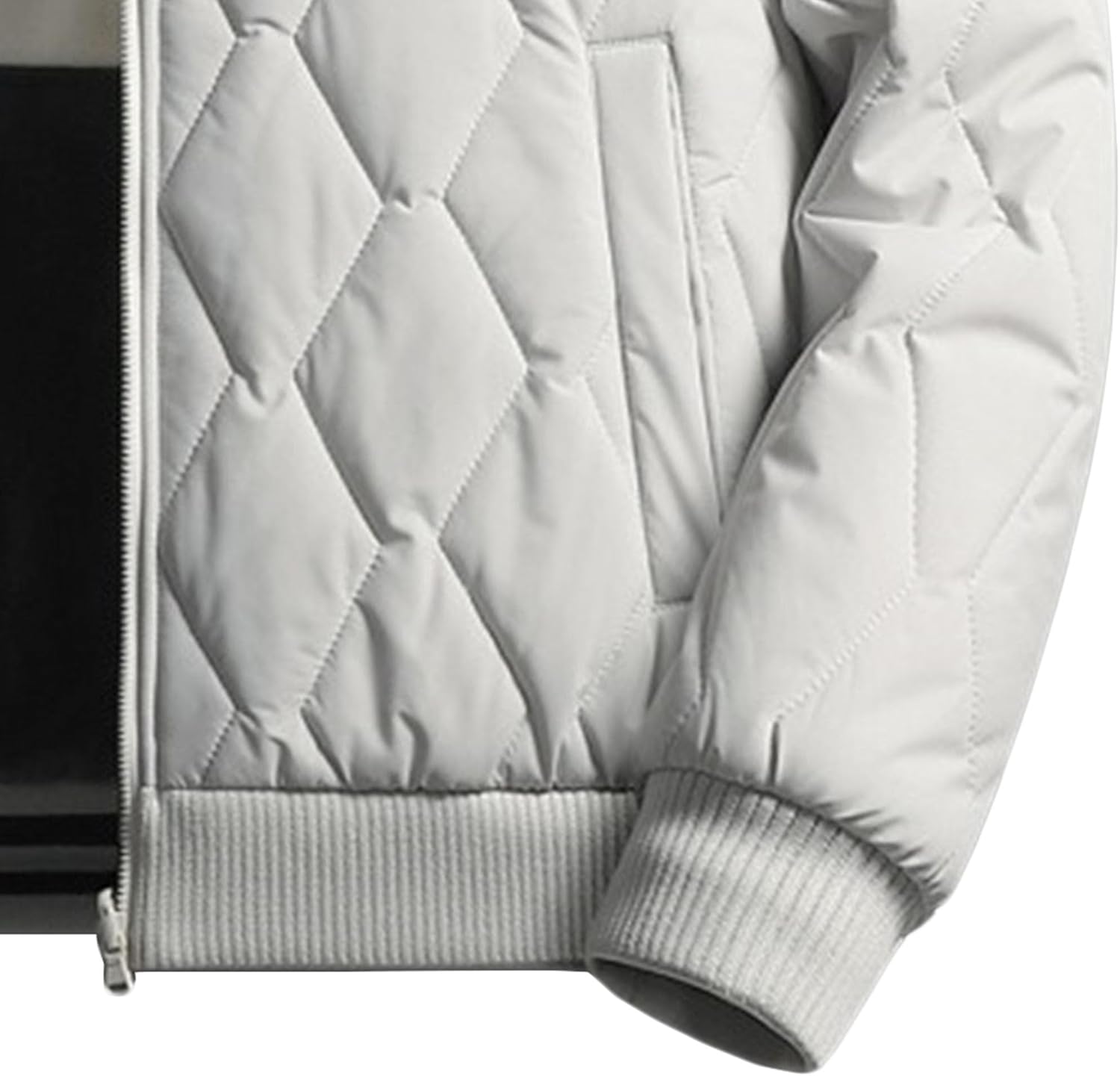 DGHM-JLMY Men's Quilted Fall Winter Business Coat Warm Padded Puffer Jacket Lightweight Casual Bomber Jackets