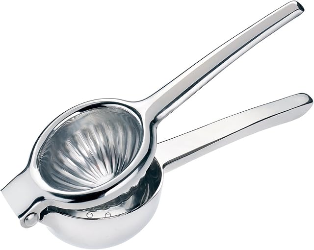 moHA 31207 Limone Lemon Squeezer, Stainless Steel, Silver
