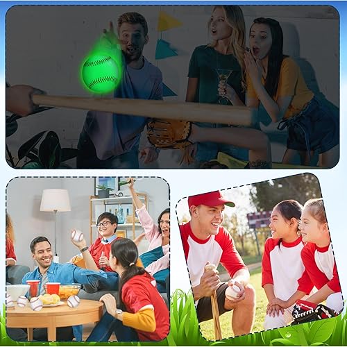 Miniatura 8 de Chivao Regalos de béisbol que brillan en la oscuridad, regalos de tamaño oficial para niños y niñas, niños y fanáticos, accesorios de béisbol