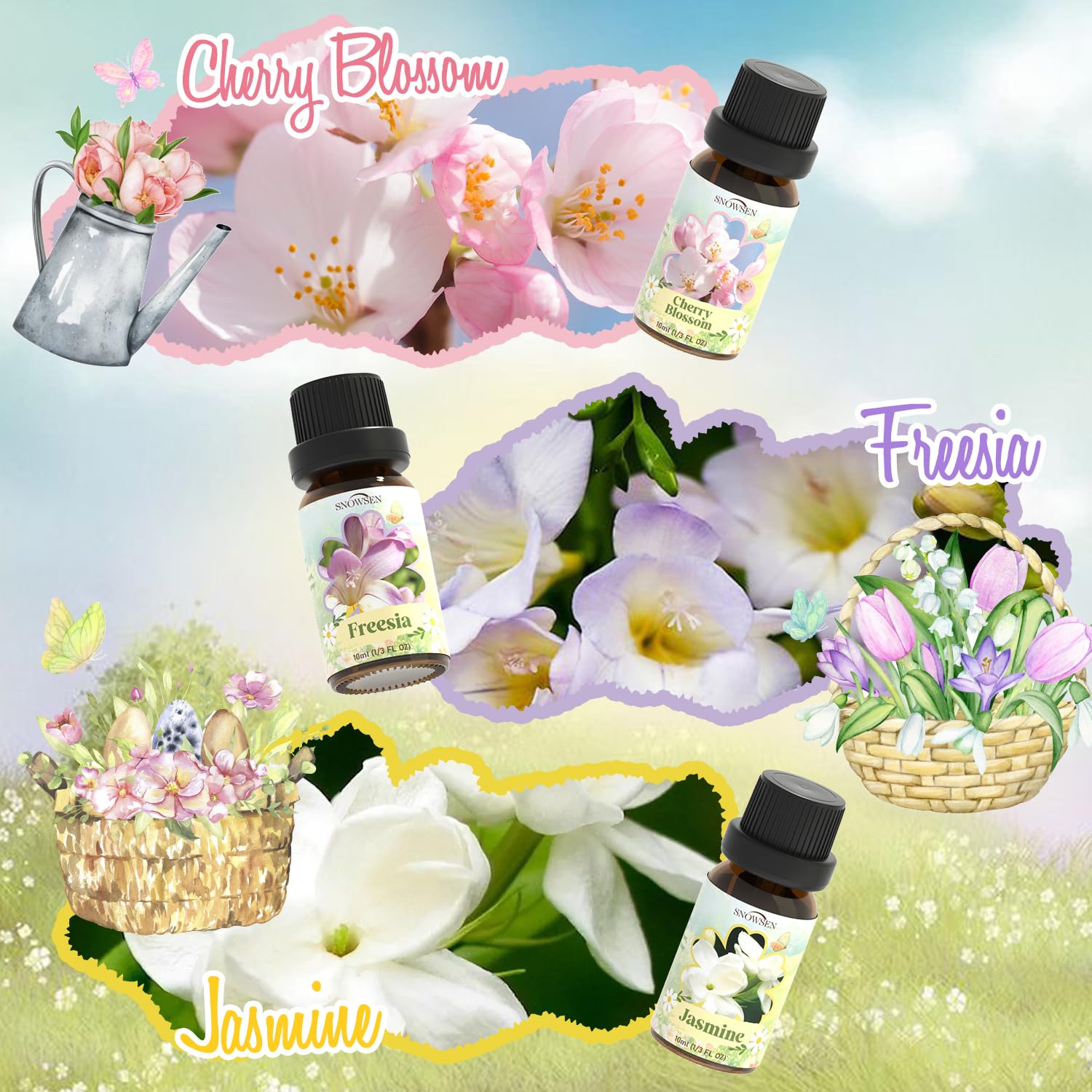 Amazon.com: Spring Essential Oil Set of Premium Fragrance Oils for