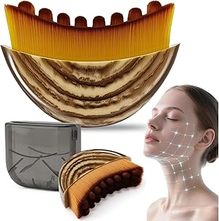 Lymphatic Contour Face Brush for Sculpting & Drainage – Ergonomic Facial Massager for Jawline, Chin & Neck – Reduces Puffi... Price In India