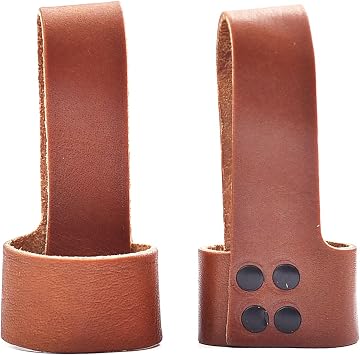 2-Pack Handmade Genuine Leather Premium Axe Holster with Belt Loop - Multi Tool Hammer Hatchet Carrier Holster, Brown
