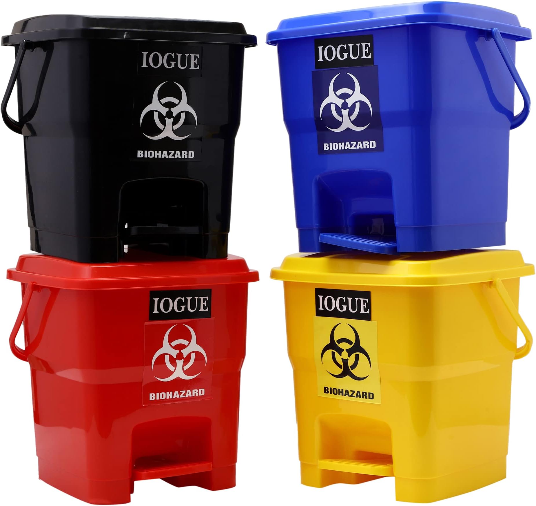 - Plastic BioMedical Pedal Garbage Waste Dustbin 16 LTR (Red + Blue + Yellow+Black)