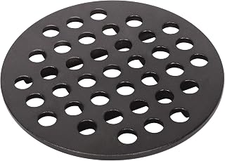 VANKEY Round cast Iron Bottom fire Grate for Kamado Joe JR High Heat Charcoal Plate Fire Grate Replacement Parts for Kamado Joe Charcoal Grill (7.5 Inch)