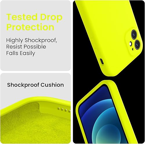 Miniatura 6 de FireNova Funda diseñada para iPhone 11, borde recto, protección de cámara mejorada, funda de silicona con forro de microfibra suave antiarañazos,