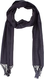 Datoni Unisex Scarf Soft Plain Solid Colors Cashmere Feel Luxurious Scarfs Girl Boy Winter Scarf Holiday Cozy Shawl. (Black)